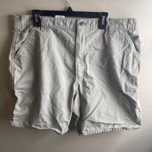 Carhartt Utility Men's 42 Shorts Original Fit Work Shorts Tan 100% Cotton T12